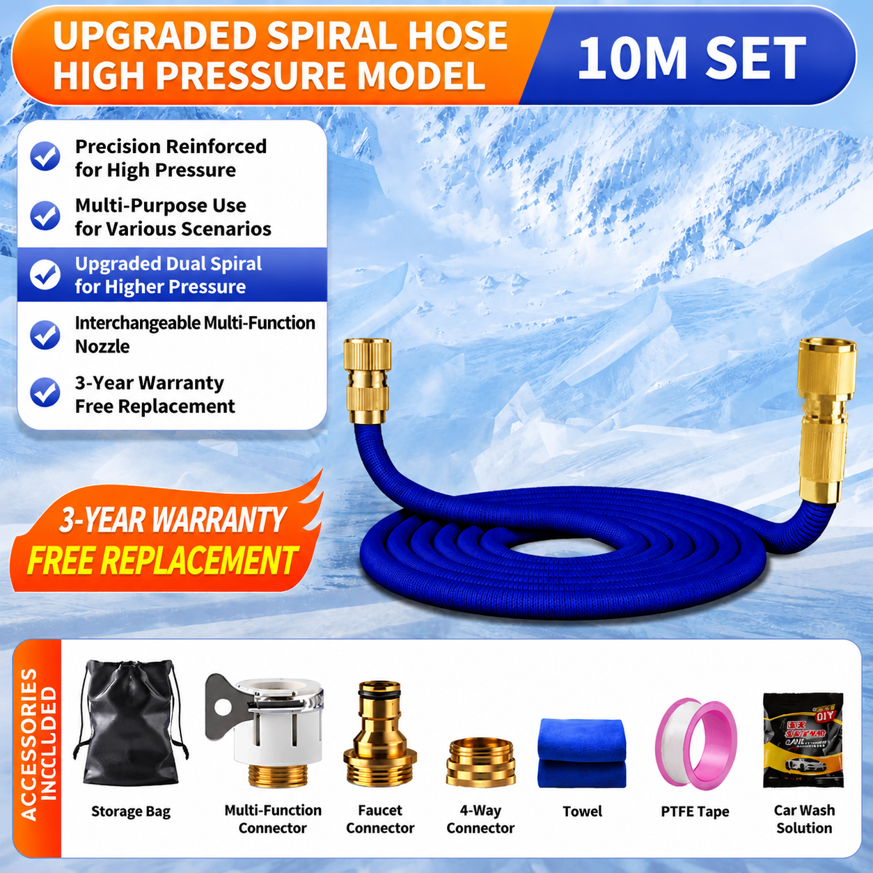 Konnob High-Pressure Water Spray Gun Home Use