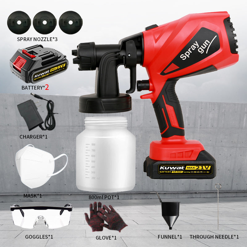 KUWAT 21V Cordless HVLP Paint Sprayer