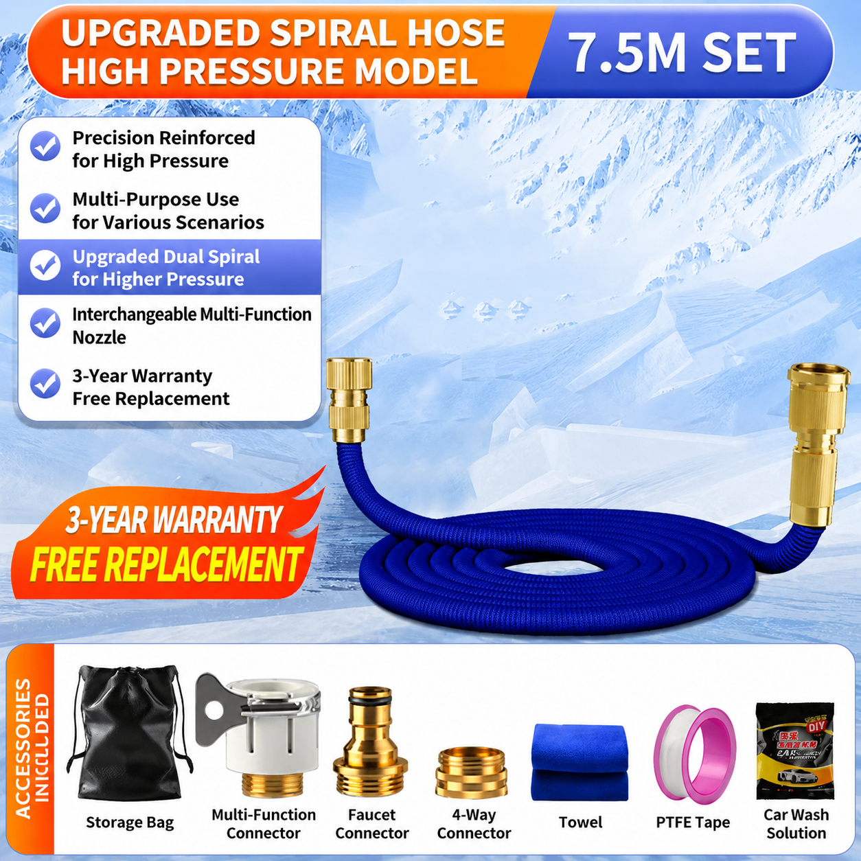 Konnob High-Pressure Water Spray Gun Home Use