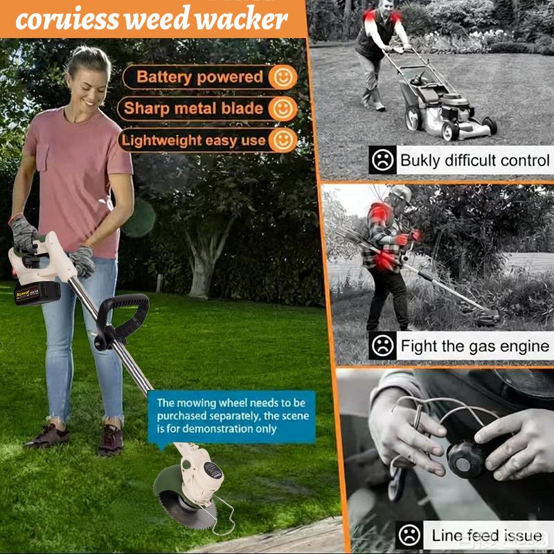 KUWAT Portable Cordless Electric Lawnmower