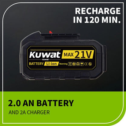KUWAT Portable Cordless Electric Lawnmower
