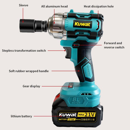 Kuwat MAX 21V Cordless Impact Wrench Wireless